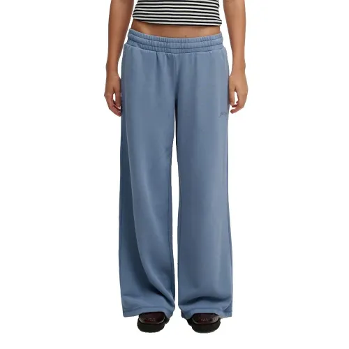 슈퍼드라이 에센셜 Logo Wide Leg 조거팬츠 142784849