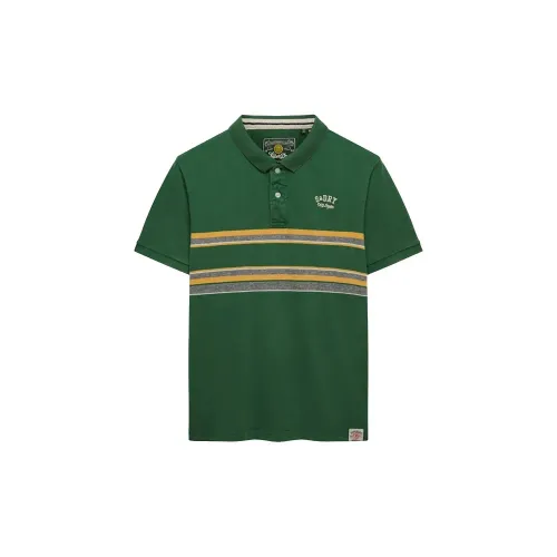 슈퍼드라이 빈티지 Stripe Jersey 반팔 폴로 셔츠 142785274