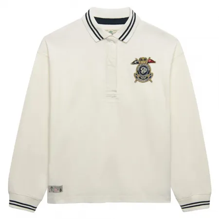 슈퍼드라이 Crest Rugby 긴 소매 폴로 142797649