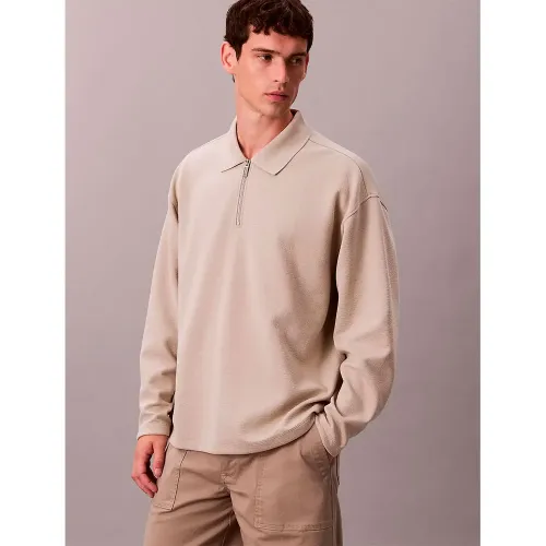 캘빈클라인 Crinkle Crepe 긴 소매 폴로 142869712