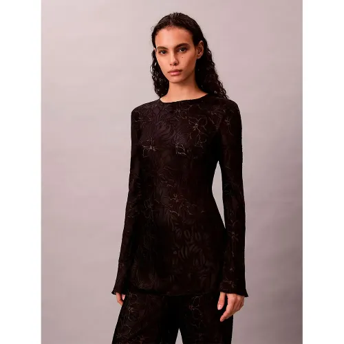 캘빈클라인 LV00QS7559 긴팔 파자마 티셔츠 142870188