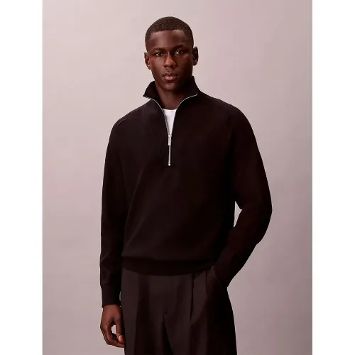 캘빈클라인 LV040BM333 하프 지퍼 스웨터 142870197