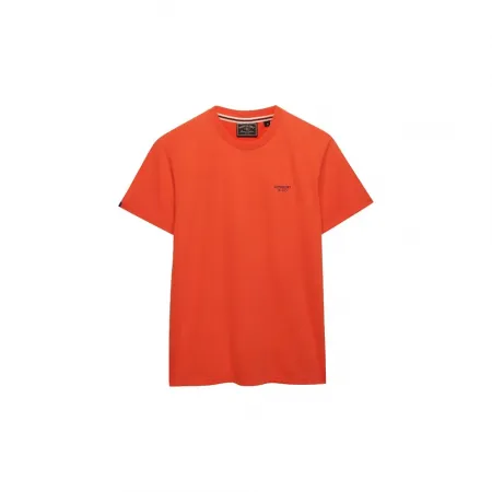 슈퍼드라이 에센셜 Stacked Logo Embroidered 반팔 티셔츠 142901342