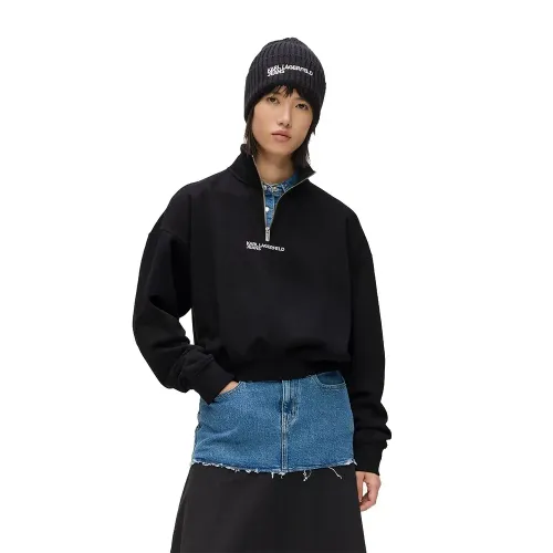 칼라거펠트 B1W20069 하프 지퍼 스웨터 142979624