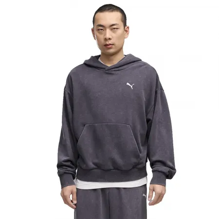 푸마 SPC Boxy 워시드 그래픽 후드티 143158331