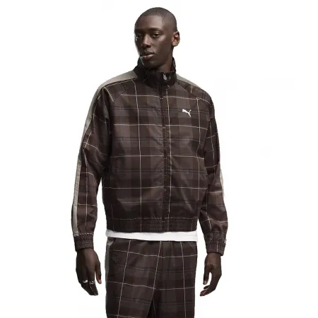 푸마 T7 릴렉스ed Tartan 트랙 자켓 143158394