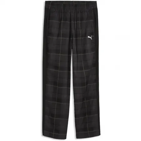 푸마 T7 릴렉스ed Tartan 우븐 Op 운동복 바지 143158404