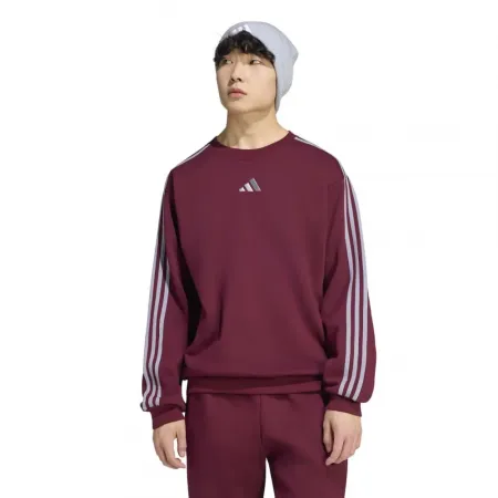 아디다스 에센셜 3 스트라이프 플리스 스웨터 143175084