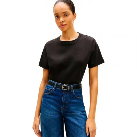 타미힐피거 Interlock Boxy Fit 반팔 티셔츠 143267822