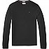 [해외]타미 진 Original Ribbed Organic Cotton 긴팔 티셔츠 136907688 Tommy Black