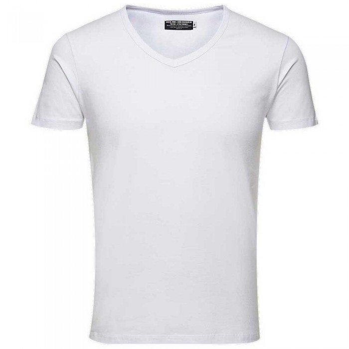 [해외]잭앤존스 Basic V-Neck 반팔 티셔츠 136843256 Optical White