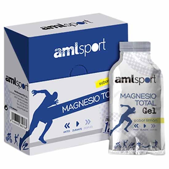 [해외]AMLSPORT 마그네슘 Total 20ml 12 단위 레몬 에너지 젤 상자 1136680866 Multicolor