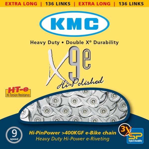 [해외]KMC E9 로드/MTB 체인 1136711605 Silver