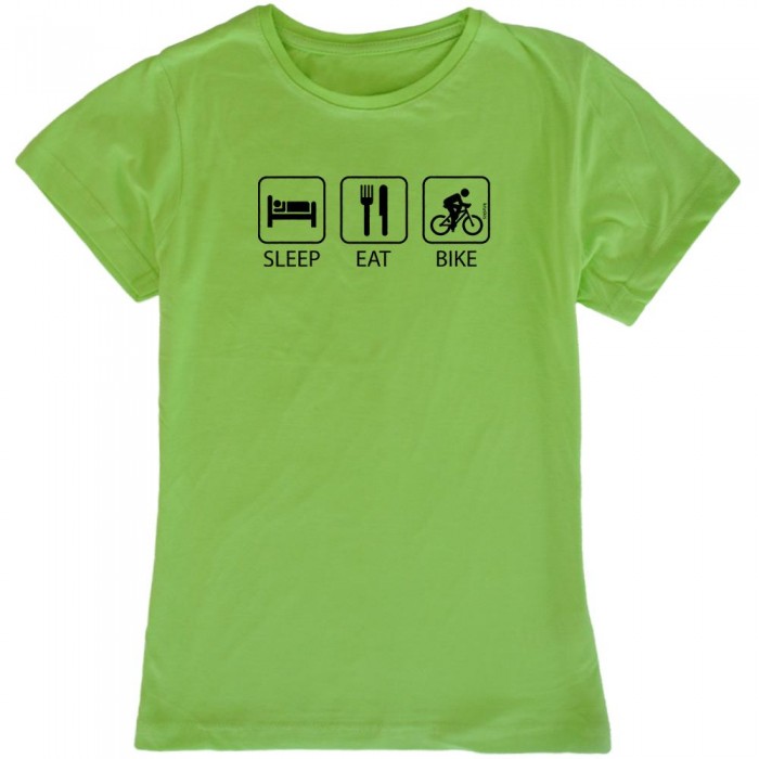 [해외]KRUSKIS Sleep Eat And Bike 반팔 티셔츠 1136696507 Light Green