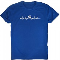 [해외]KRUSKIS MTB Heartbeat 반팔 티셔츠 1136887542 Royal Blue