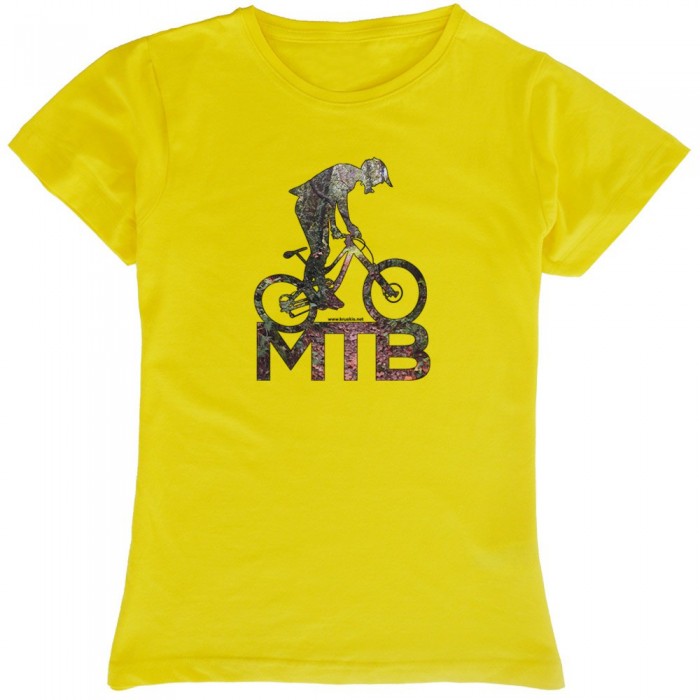 [해외]KRUSKIS MTB Background 반팔 티셔츠 1137151627 Yellow