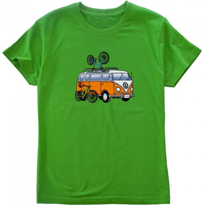 [해외]KRUSKIS Hippie Van MTB 반팔 티셔츠 1137184439 Green