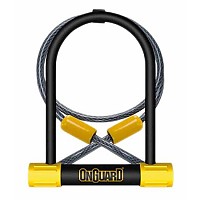 [해외]ONGUARD 자물쇠 케이블이 있는 U-Lock Bulldog DT 8012 1135919599 Black