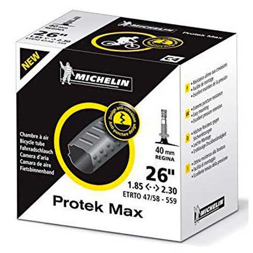 [해외]미쉐린 Protek Max Presta 40 mm 내부 튜브 1136007211 Black