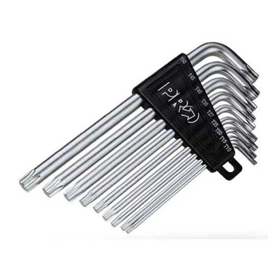 [해외]PRO 도구 Kit Torx Wrenches 10/15/20/25/30/40/45/5 11117954 Silver