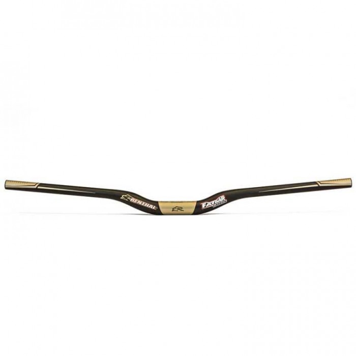 [해외]RENTHAL V2 Fatbar Carbon Rise 30 mm 핸들바 1136943100 Black / Aluminium Gold