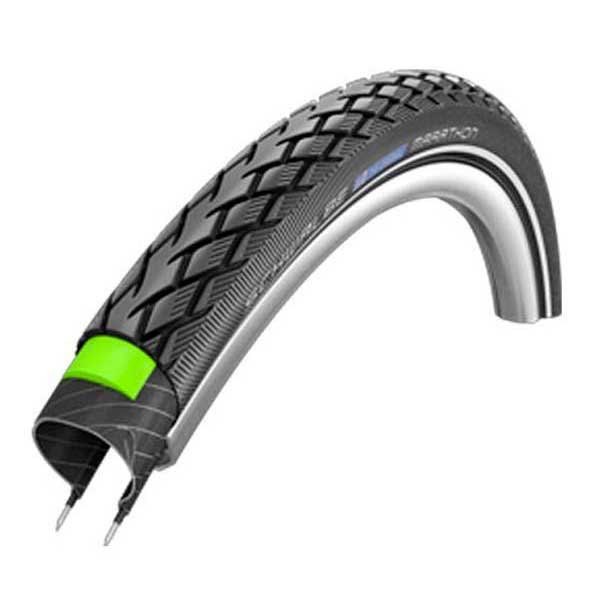 [해외]슈발베 Marathon 퍼포먼스 GreenGuard SpeedGrip 700C x 23 도시의 견고한 자전거 타이어 1676635 Black Reflex