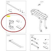 [해외]툴레 예비 부품 Replacement Bracket Kit Pack´n Pedal 1136934866