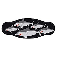[해외]BEST DIVERS 줄자 Neoprene Mask Band Double 레이어 1065174 Grey Sharks