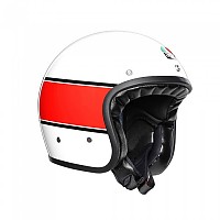 [해외]AGV OUTLET X70 Multi 오픈 페이스 헬멧 9136933408 Mino 73 White / Red