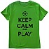 [해외]KRUSKIS Keep Calm And Play Football 반팔 티셔츠 3135920229 Green