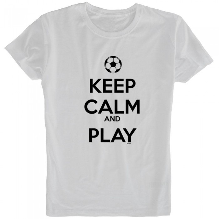 [해외]KRUSKIS Keep Calm And Play Football 반팔 티셔츠 3136696582 White