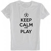 [해외]KRUSKIS Keep Calm And Play Football 반팔 티셔츠 3136696582 White