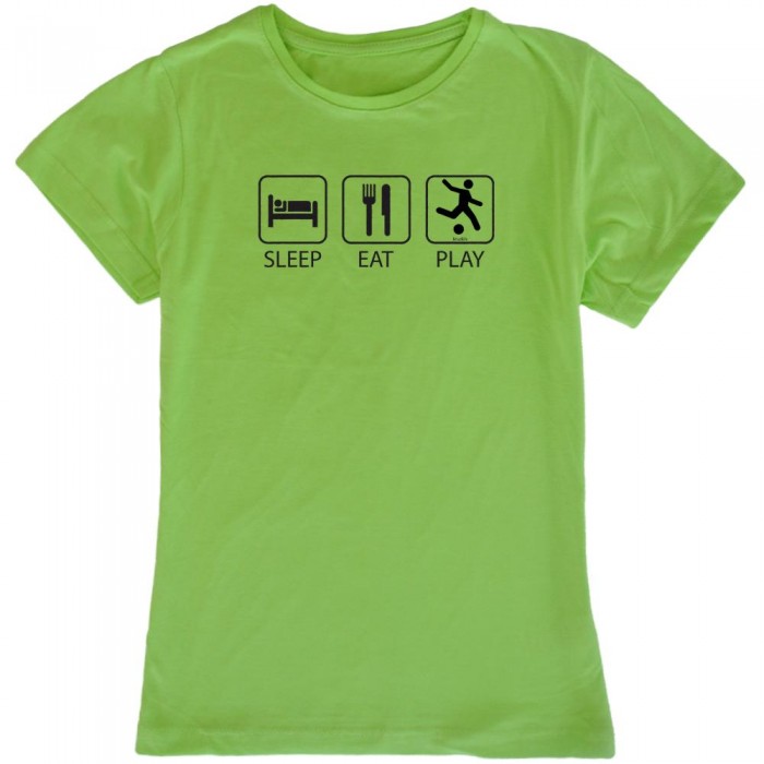 [해외]KRUSKIS Sleep Eat And Play Football 반팔 티셔츠 3136696613 Light Green