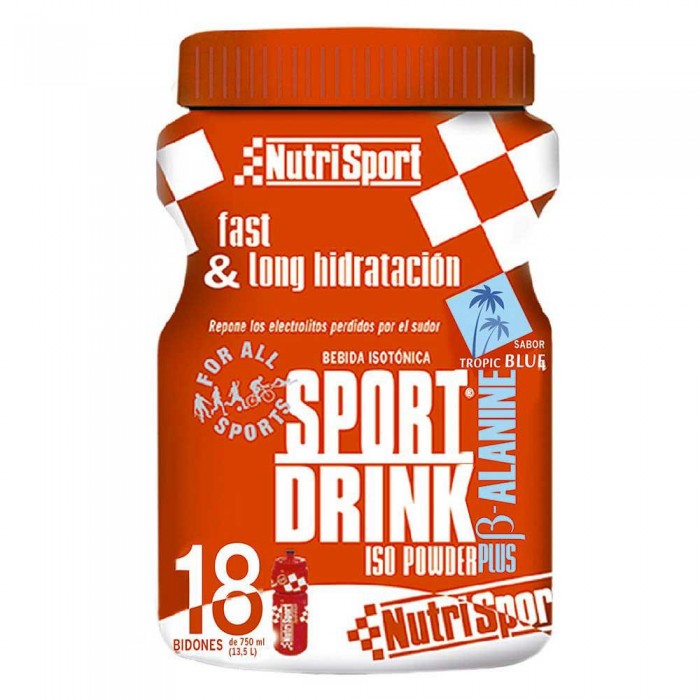 [해외]NUTRISPORT 블루 트로픽 파우더 Iso Plus 990gr 3135901236 Multicolor