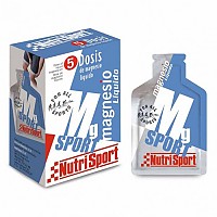[해외]NUTRISPORT MgSport 25ml 24 단위 중립적 맛 액체 마그네슘 상자 3136489444 Blue