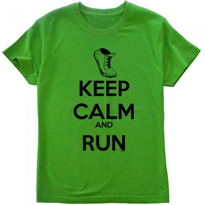 [해외]KRUSKIS Keep Calm And Run 반팔 티셔츠 6135920233 Green
