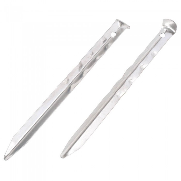 [해외]이지캠프 U Steel Peg 18 cm Ripple 지분 4136801221 Silver