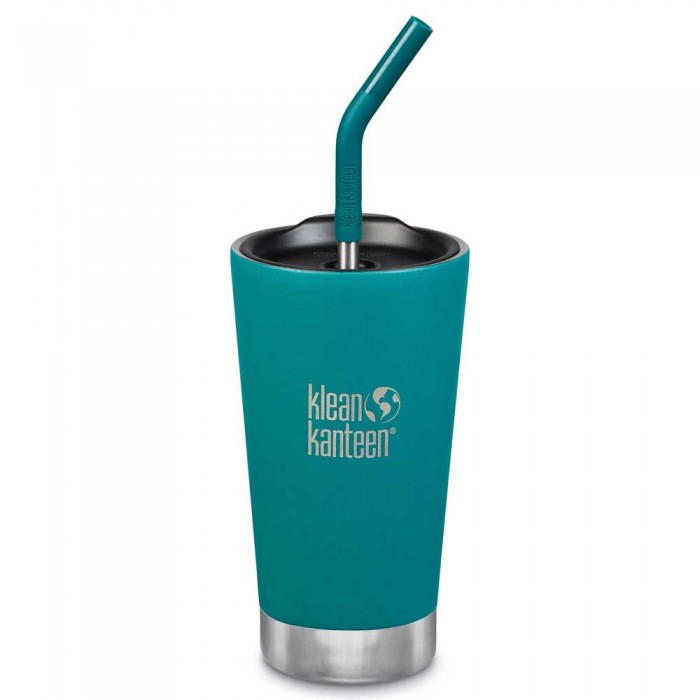 [해외]KLEAN KANTEEN 뚜껑 온도 Insulated Tumbler 473ml Straw 4137153689 Emerald Bay