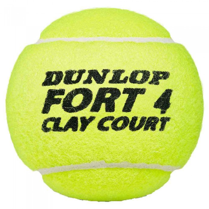 [해외]던롭 테니스 공들 Fort Clay 12137061108 Yellow