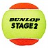 [해외]던롭 테니스 공들 Stage 2 12137061226 Yellow / Orange
