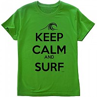 [해외]KRUSKIS Keep Calm and Surf 숏 슬리브 T-shirt 반팔 티셔츠 14135920239 Green