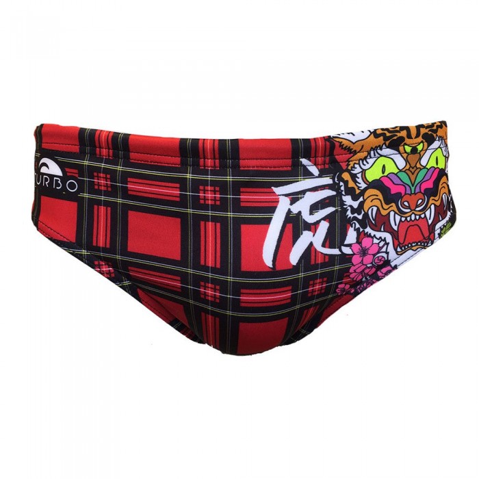 [해외]터보 Tartan Tiger 수영복 브리프 6137181056 Red