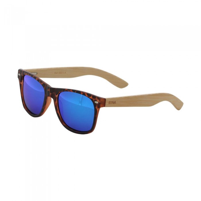 [해외]OCEAN SUNGLASSES Beach Wood 편광 선글라스 14136178930 Brown / Brown / Blue