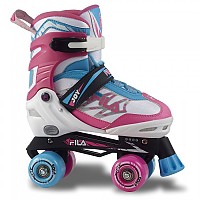 [해외]휠라 SKATE 롤러 스케이트 Joy Girl 14137030079 White / Pink / Lightblue