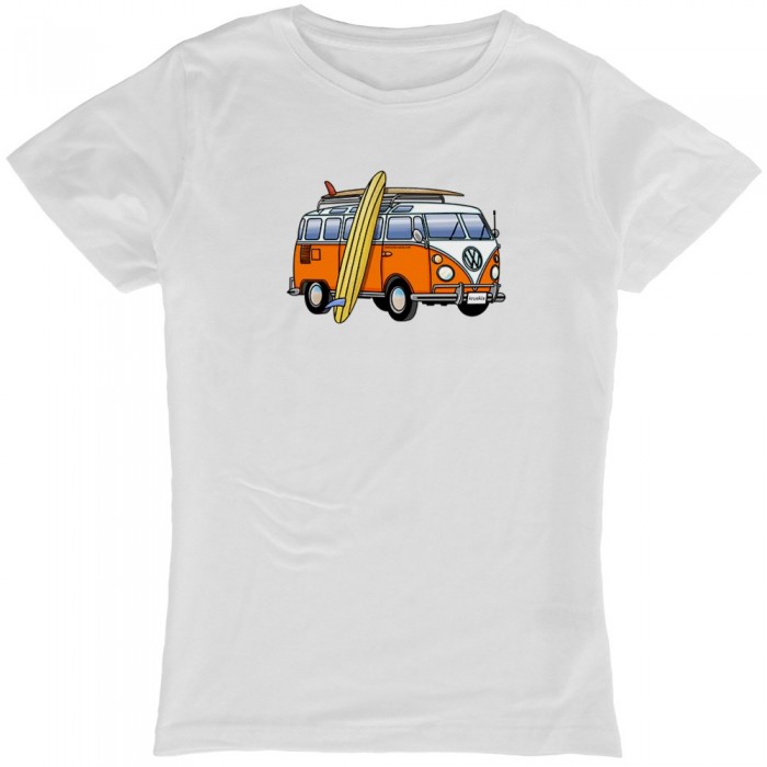 [해외]KRUSKIS Hippie Van Surf 반팔 티셔츠 14137184420 White