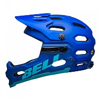 [해외]BELL Super 3R MIPS 다운힐 헬멧 1137016978 Blue Matte / Blue Bright