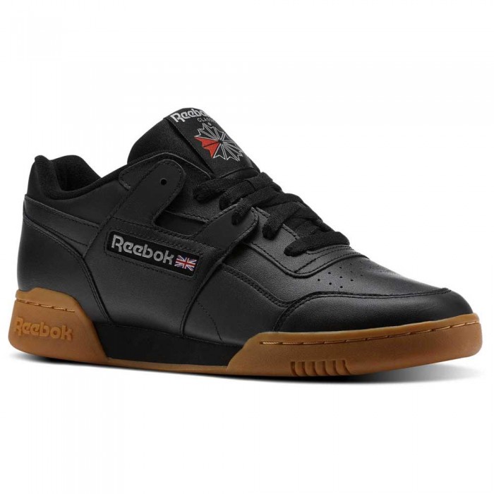 [해외]리복 CLASSICS Workout Plus 운동화 136756037 Black / Carbon / Classic Red / Reebok Royal / Gum