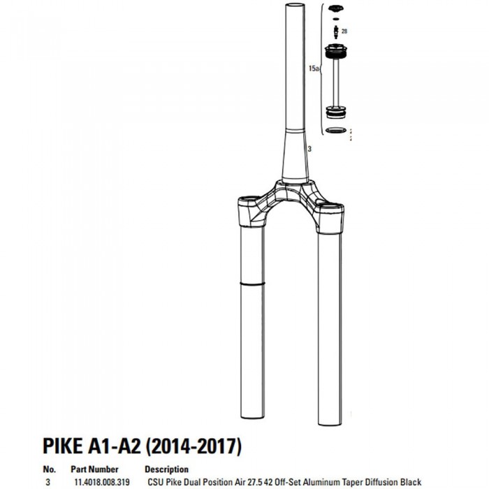 [해외]락샥 Pike 듀얼 포트 공기 확산 1137117188 Black