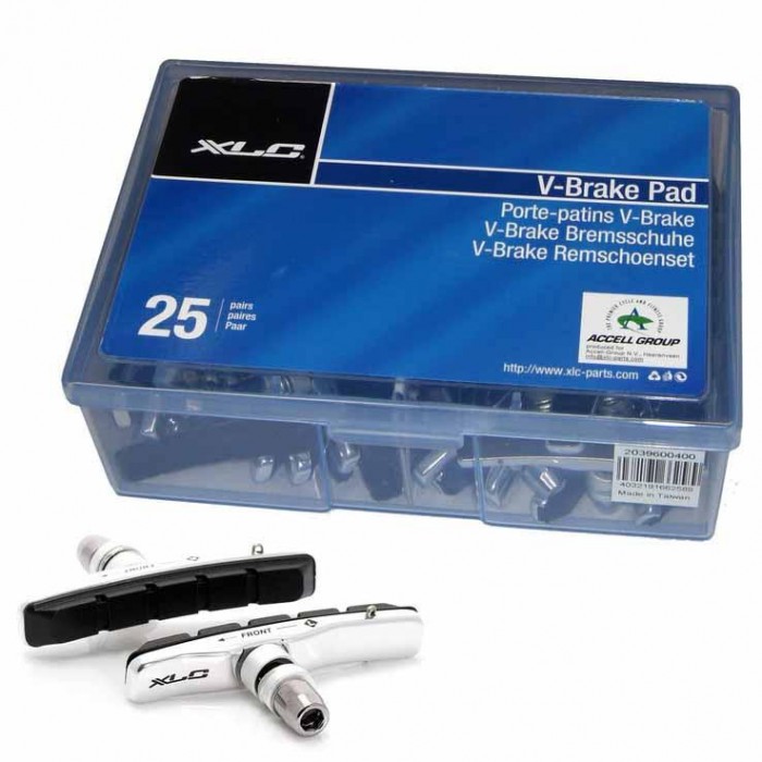 [해외]XLC 브레이크 슈 BS V Cartridge V 02 25 한 쌍 1136842647 Silver / Black