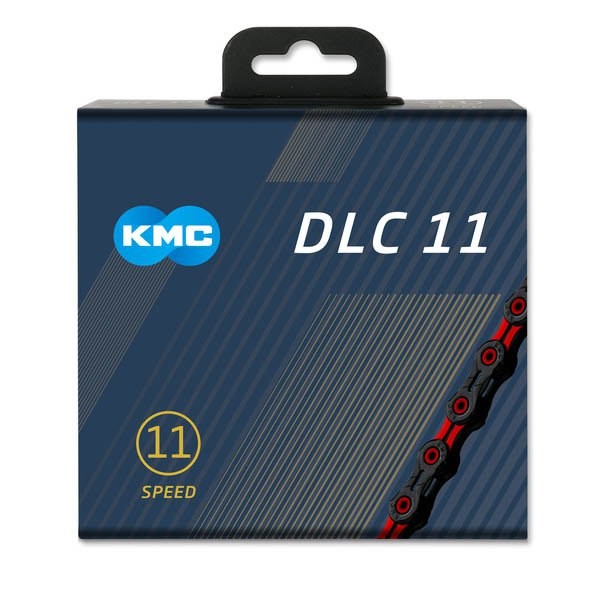 [해외]KMC X11SL DLC WT X road/MTB 체인 1136711654 Black / Red